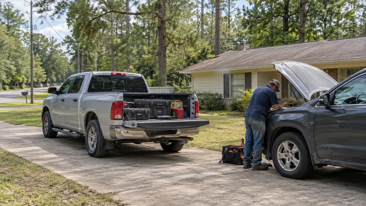Illustration of how coverage is decided in a Louisiana mobile-service setting